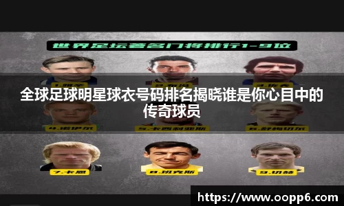 全球足球明星球衣号码排名揭晓谁是你心目中的传奇球员
